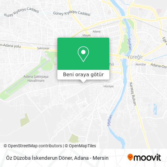 Öz Düzoba İskenderun Döner harita