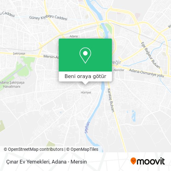 Çınar Ev Yemekleri harita