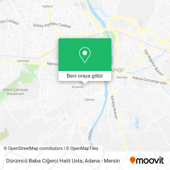 Dürümcü Baba Ciğerci Halit Usta harita