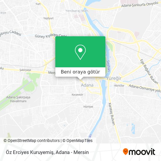 Öz Erciyes Kuruyemiş harita