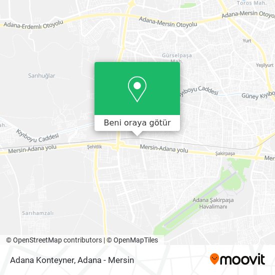 Adana Konteyner harita