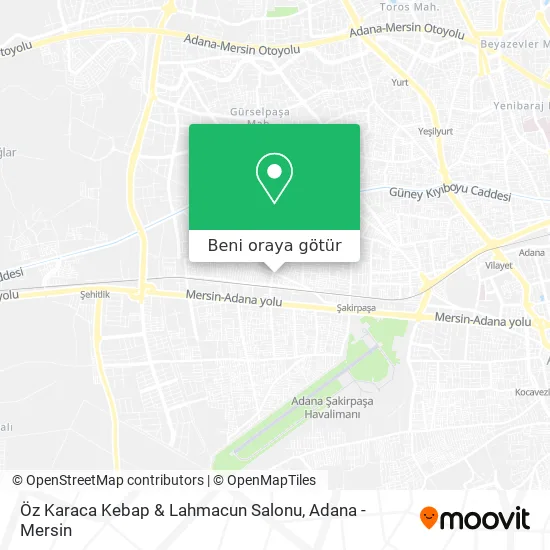 Öz Karaca Kebap & Lahmacun Salonu harita