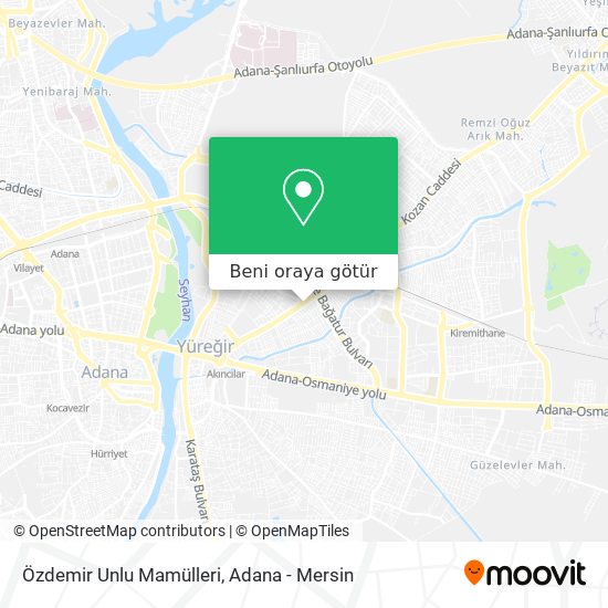 Özdemir Unlu Mamülleri harita