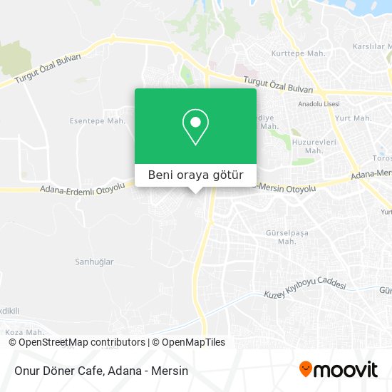 Onur Döner Cafe harita