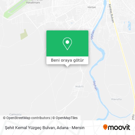 Şehit Kemal Yüzgeç Bulvarı harita