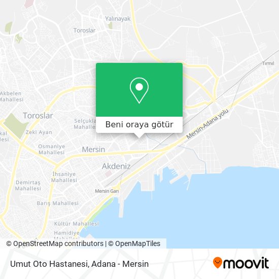 Umut Oto Hastanesi harita