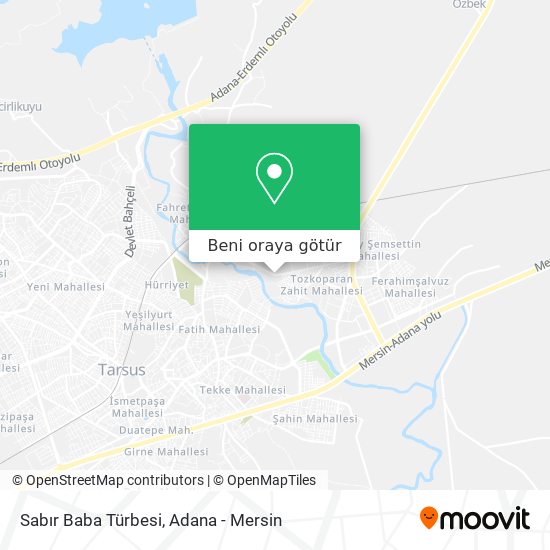 Sabır Baba Türbesi harita