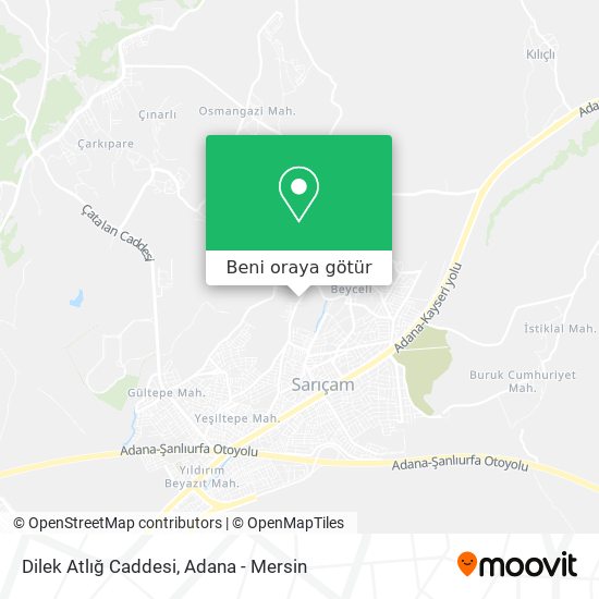 Dilek Atlığ Caddesi harita