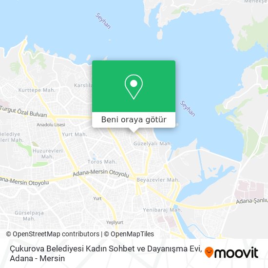 Çukurova Belediyesi Kadın Sohbet ve Dayanışma Evi harita