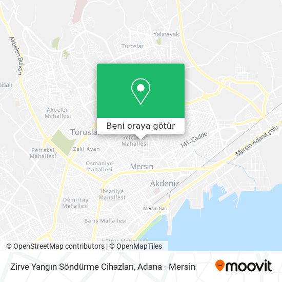 Zirve Yangın Söndürme Cihazları harita