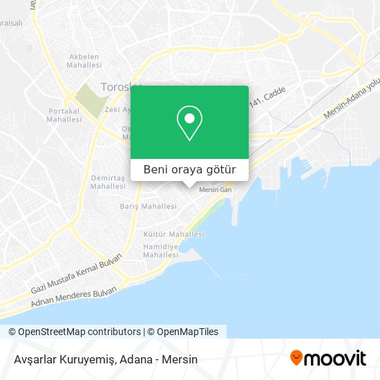 Avşarlar Kuruyemiş harita