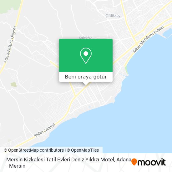 Mersin Kizkalesi Tatil Evleri Deniz Yıldızı Motel harita