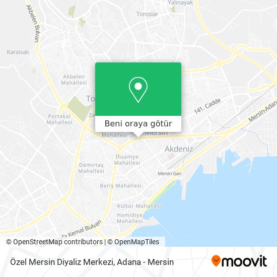 Özel Mersin Diyaliz Merkezi harita
