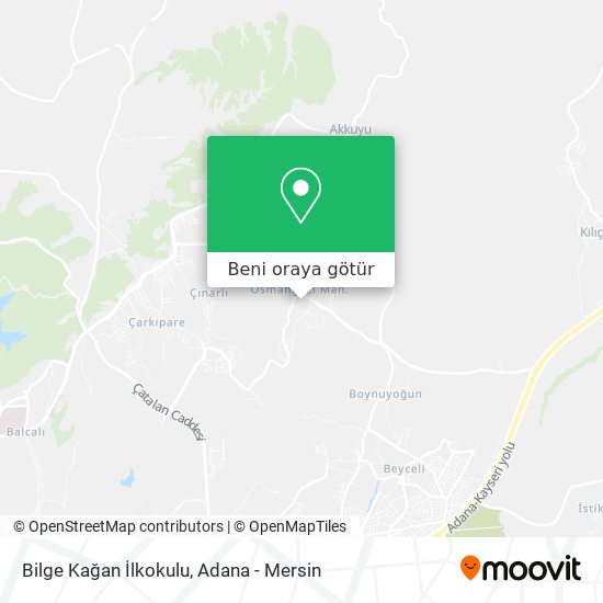 Bilge Kağan İlkokulu harita