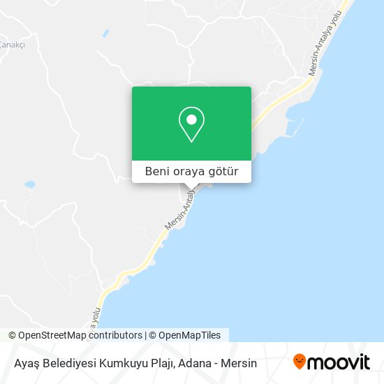 Ayaş Belediyesi Kumkuyu Plajı harita