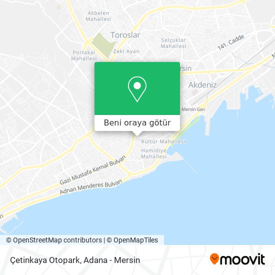 Çetinkaya Otopark harita