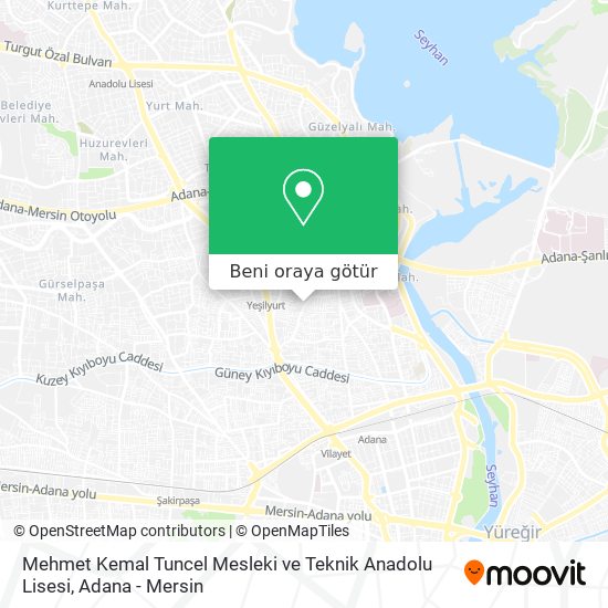 Mehmet Kemal Tuncel Mesleki ve Teknik Anadolu Lisesi harita