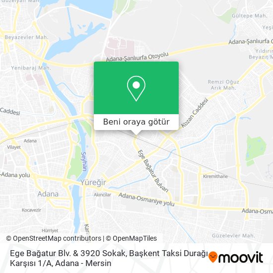 Ege Bağatur Blv. & 3920 Sokak, Başkent Taksi Durağı Karşısı 1 / A harita