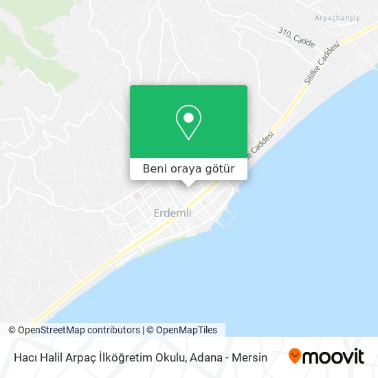 Hacı Halil Arpaç İlköğretim Okulu harita