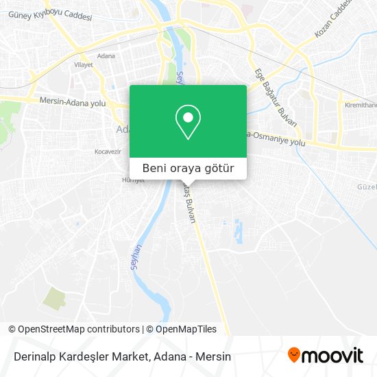 Derinalp Kardeşler Market harita