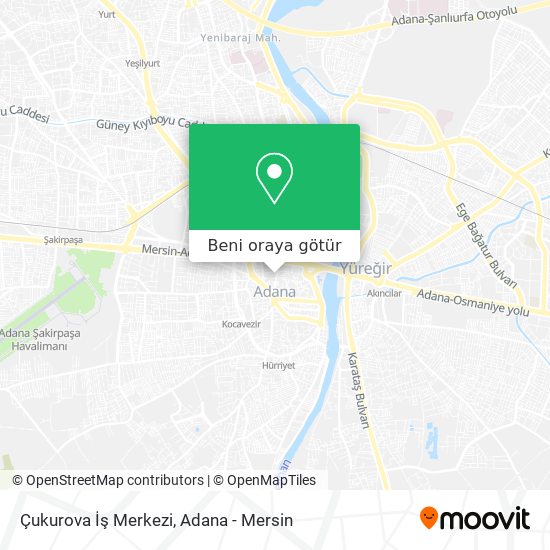 Çukurova İş Merkezi harita