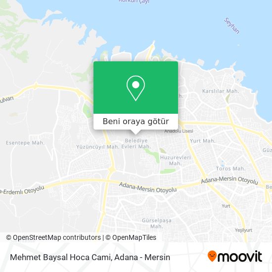 Mehmet Baysal Hoca Cami harita