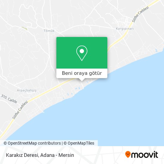 Karakız Deresi harita