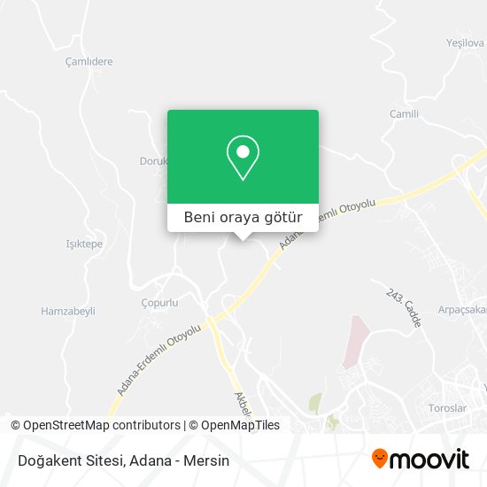 Doğakent Sitesi harita