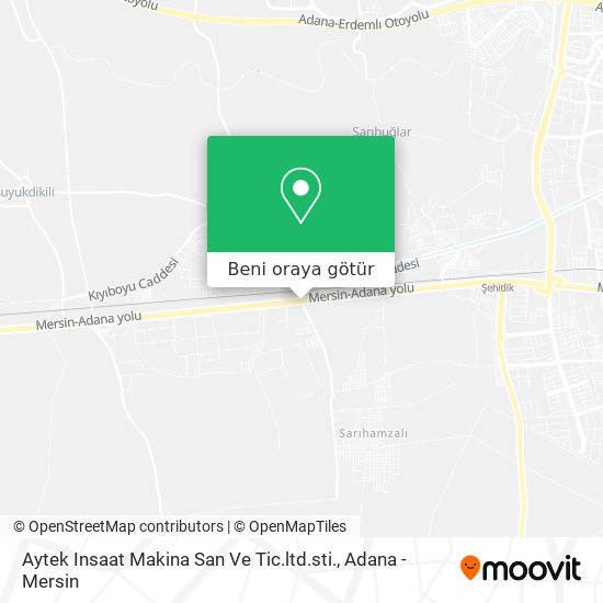 Aytek Insaat Makina San Ve Tic.ltd.sti. harita