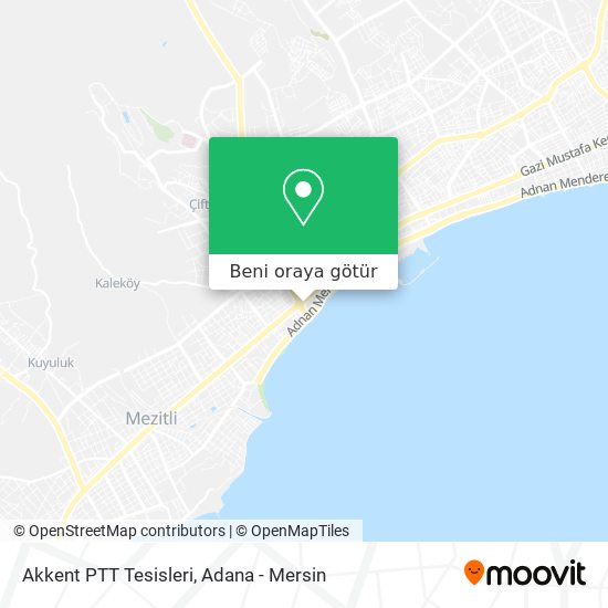 Akkent PTT Tesisleri harita