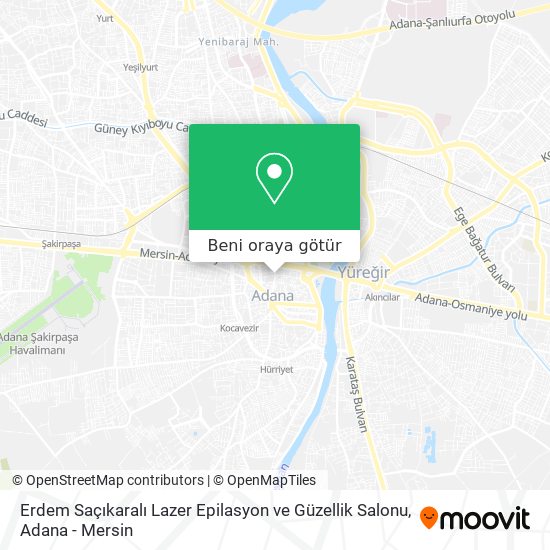 Erdem Saçıkaralı Lazer Epilasyon ve Güzellik Salonu harita