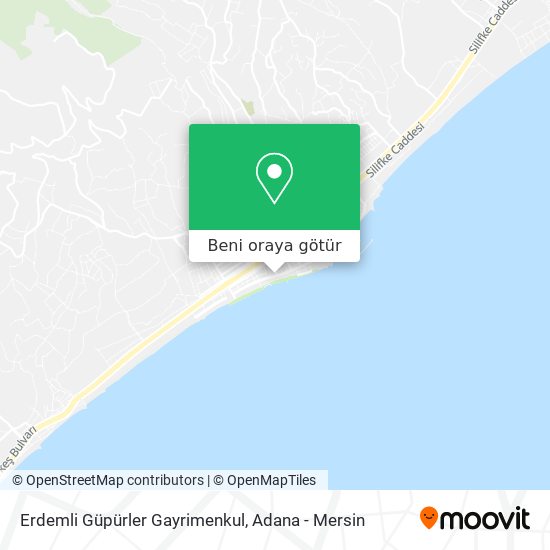 Erdemli Güpürler Gayrimenkul harita
