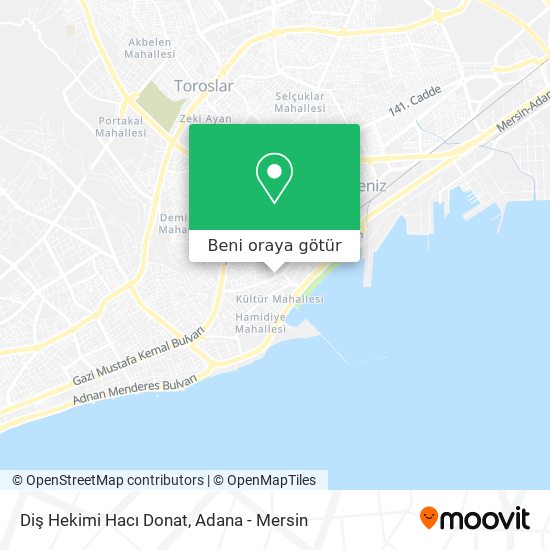 Diş Hekimi Hacı Donat harita