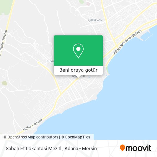 Sabah Et Lokantasi Mezitli harita