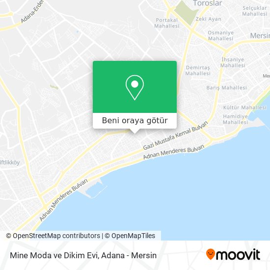 Mine Moda ve Dikim Evi harita