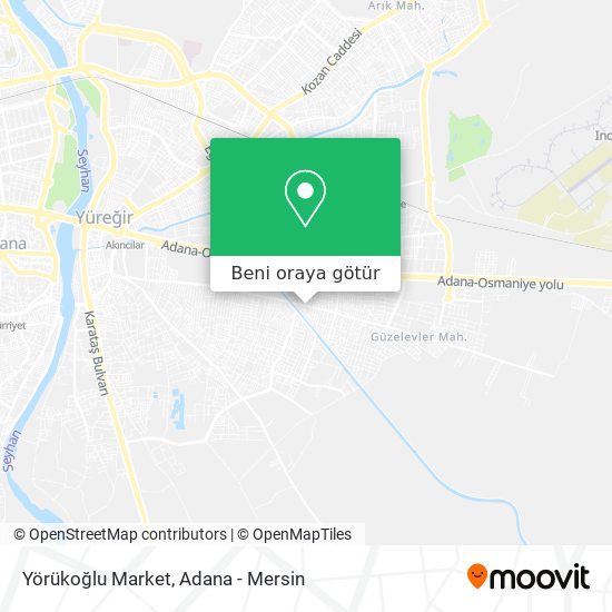 Yörükoğlu Market harita