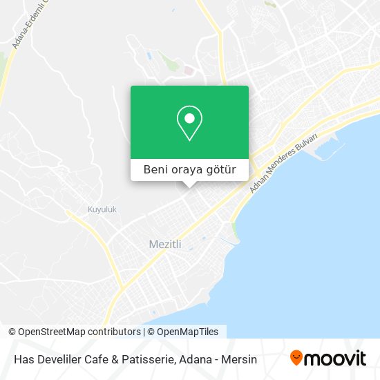 Has Develiler Cafe & Patisserie harita