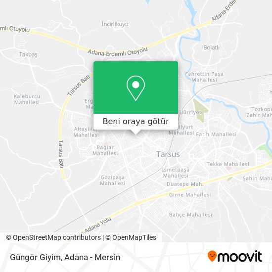 Güngör Giyim harita