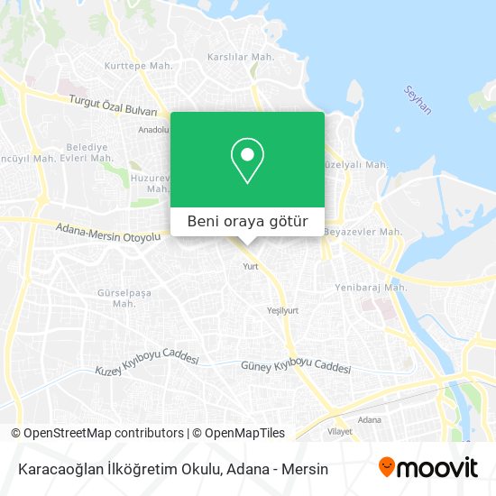 Karacaoğlan İlköğretim Okulu harita