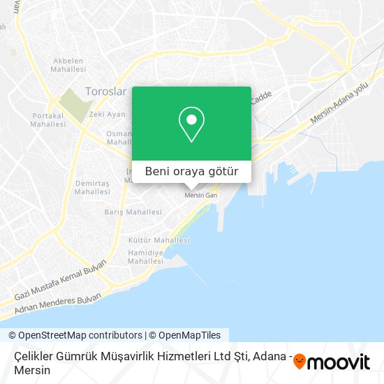 Çelikler Gümrük Müşavirlik Hizmetleri Ltd Şti harita