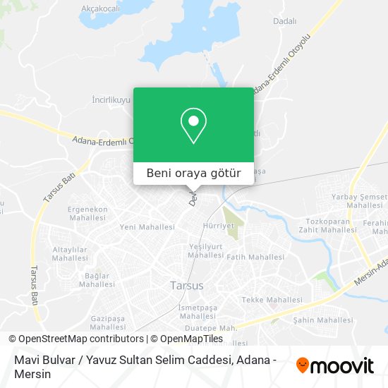 Mavi Bulvar / Yavuz Sultan Selim Caddesi harita
