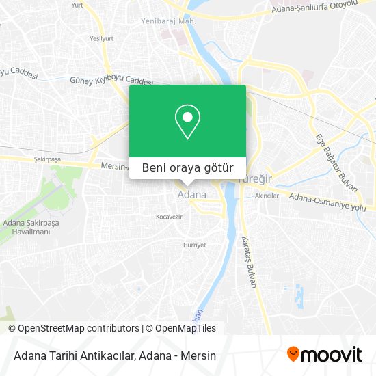 Adana Tarihi Antikacılar harita