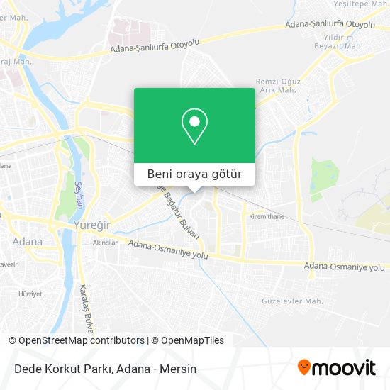 Dede Korkut Parkı harita