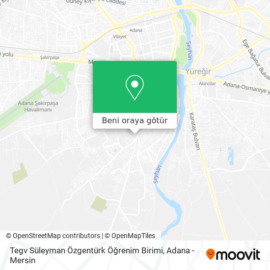 Tegv Süleyman Özgentürk Öğrenim Birimi harita