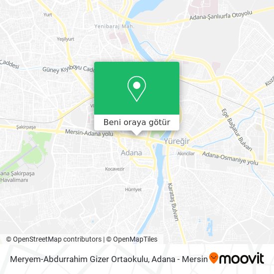 Meryem-Abdurrahim Gizer Ortaokulu harita