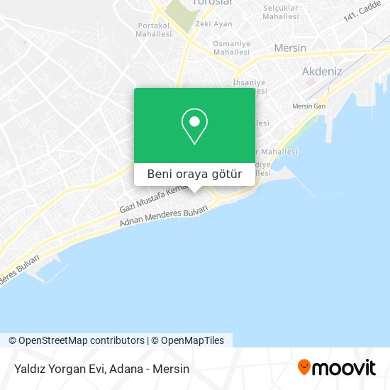 Yaldız Yorgan Evi harita