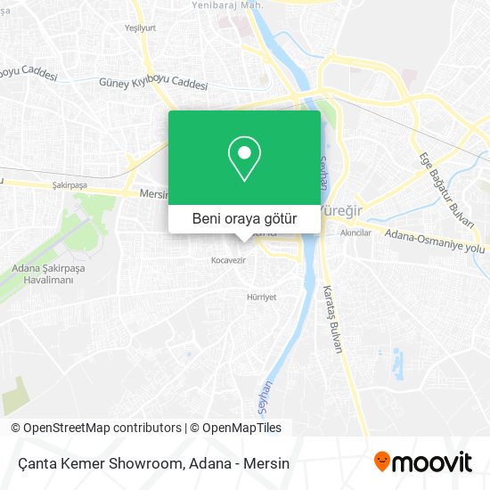 Çanta Kemer Showroom harita