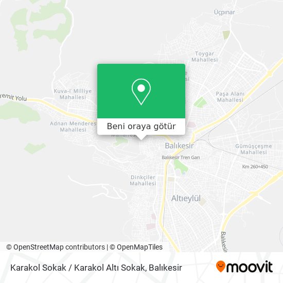 Karakol Sokak / Karakol Altı Sokak harita
