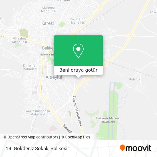 19. Gökdeniz Sokak harita