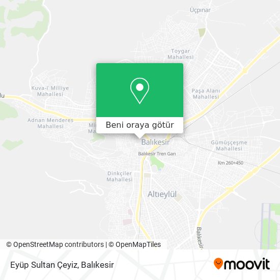 Eyüp Sultan Çeyiz harita